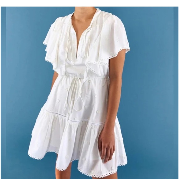 FARM RIO 3D Flower Mini Dress Size Small - Picture 3 of 8